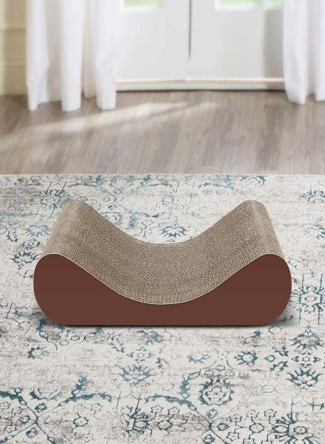 KittuPet سرير استرخاء من الكرتون مع عمود خدش للقطط من KittuPet، مزود بنعناع بري، وسادات متينة تمنع تلف الأثاث، حجم كبير (قطعة واحدة) - Image 3